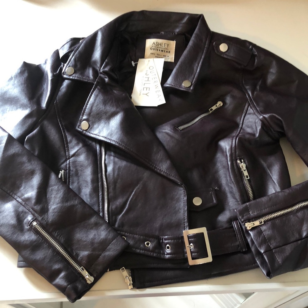 Nwt Faux Leather Jacket